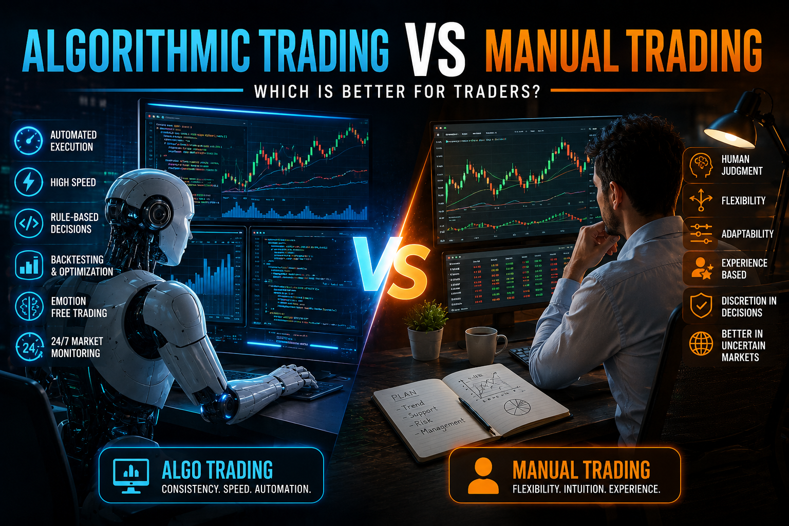 Algorithmic Trading vs Manual Trading: Which Is Better for Traders?